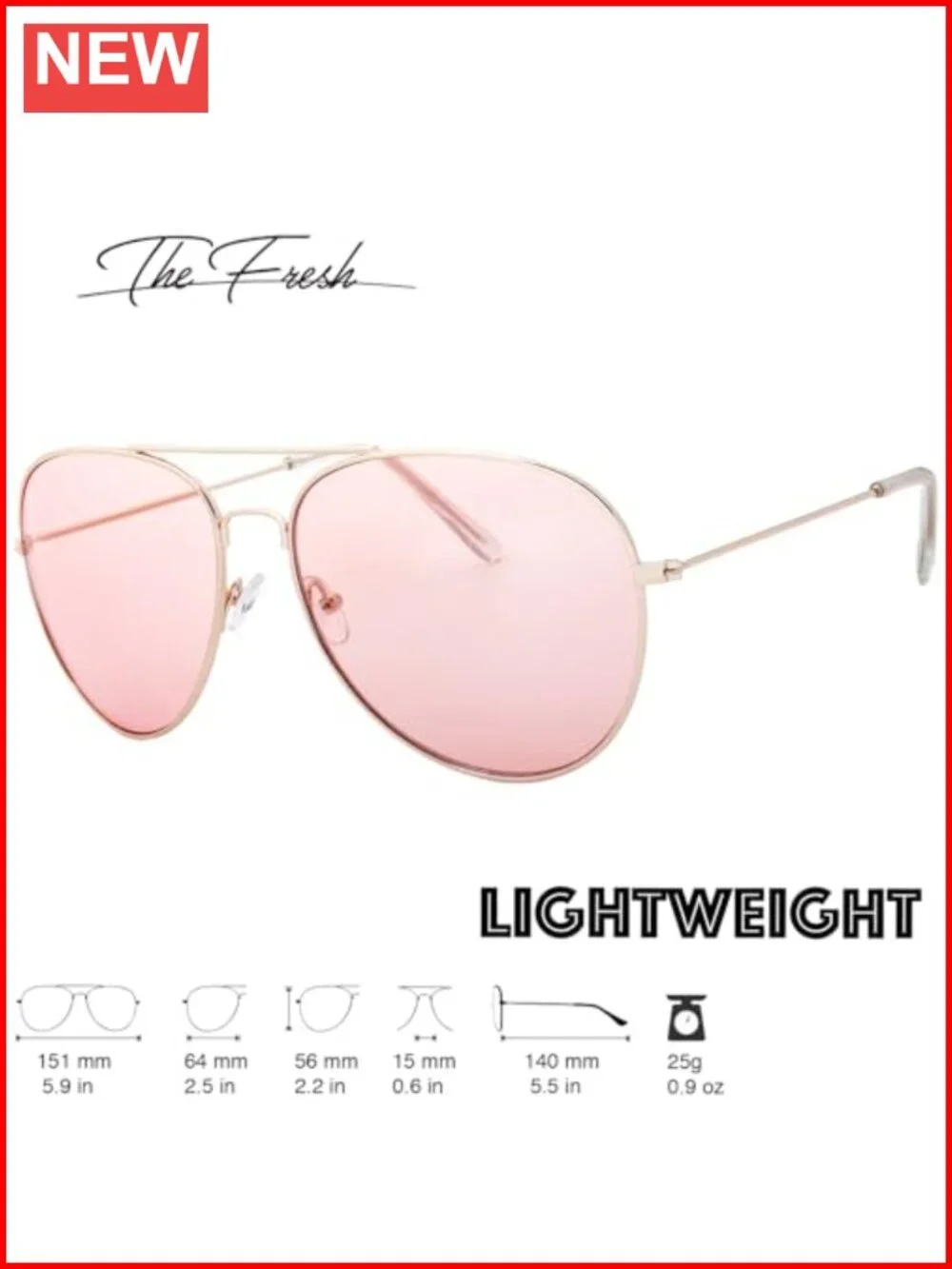 XL Oversized Aviator Metal Frame Sunglasses with UV400 Protection